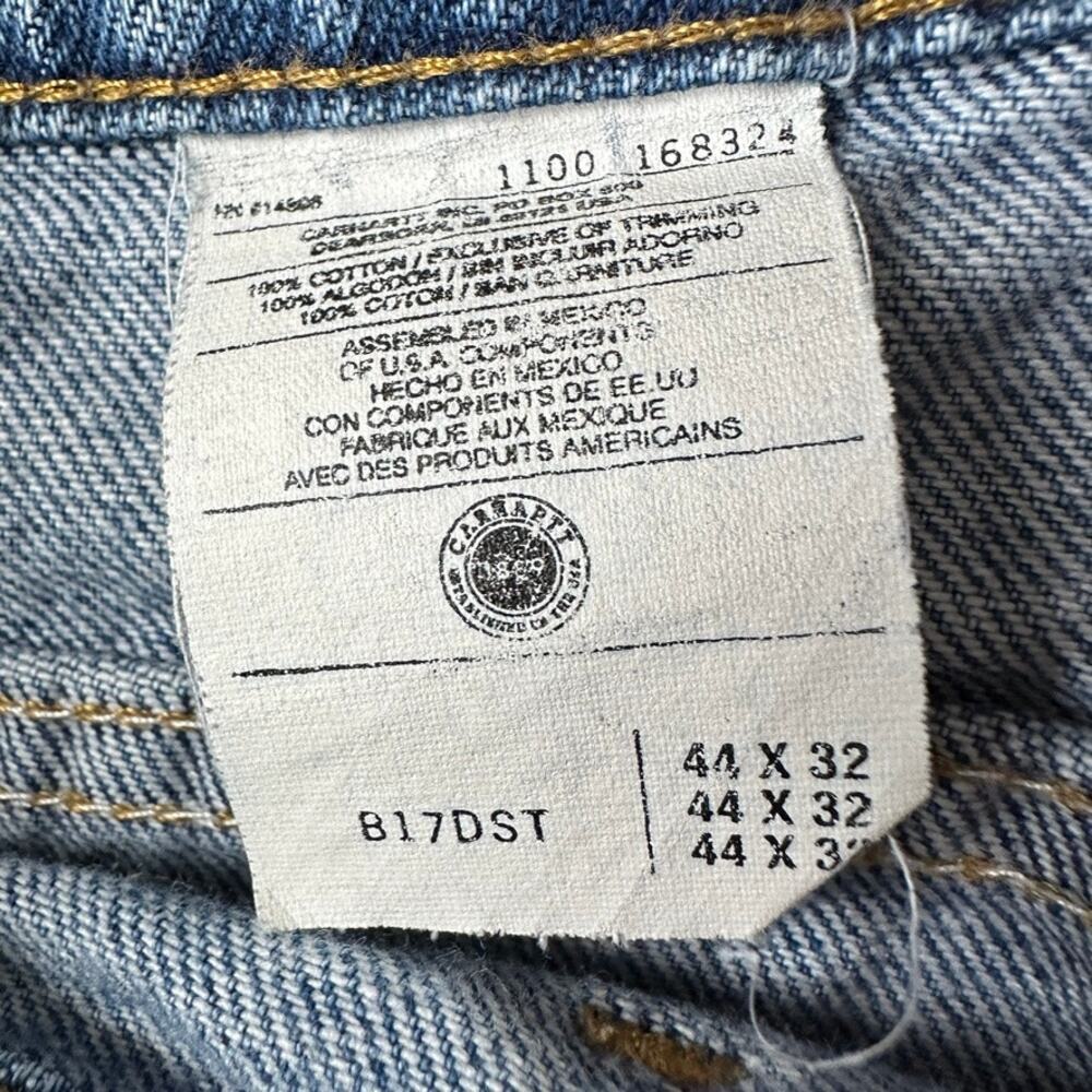 Carhartt Men's B17 DST Darkstone Relaxed Fit Jeans Heavyweight Denim 44x32 - Picture 4 of 13